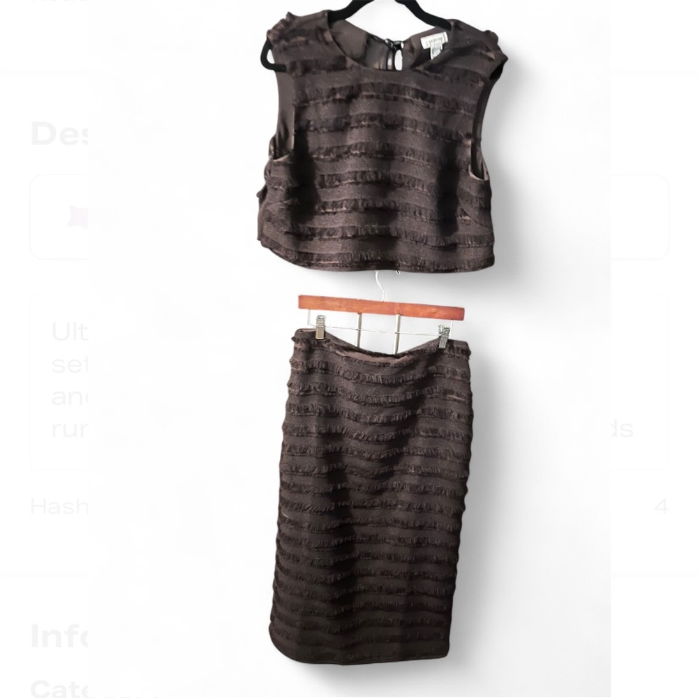 Runway Relic: Limited-Edition H&M Chocolate FringeTwo-Piece Set